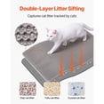 thumbnail image 2 of Style Cat Litter Trapping Mat, 30x24 Inches, 2-Layer Honeycomb Design, Non-Slip & Leak-Proof Litter Box Floor Mat, 2 of 6