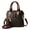 burgundy, variant on 1 Piece Ladies Fashion Crossbody Bag, Zipper Closure Shoulder Handbag, Polyester Lining, Edge Colorful Monogram Printing, Casual Ladies Purse Crossbody Bag