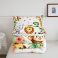 thumbnail image 5 of Manfei Lovely Elephant Queen Comforter Set,Cute Giraffe Comforter Sets Queen,Green,Polkadot Reversible,3-Piece,1 Comforter and 2 Pillowcases, 5 of 7