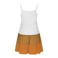 thumbnail image 6 of Ashirexll Teen Summer Dresses, Girls Summer Dress, Summer Girl's Sleeveless Boho Style Casual Color Matching Tiered Slip Dresses for 4-14Y, 6 of 7