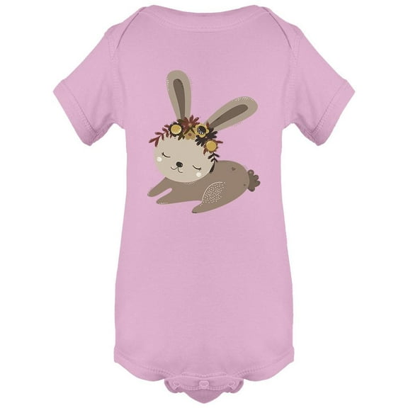 Cute Beige Rabbit Sleeping Bodysuit Infant -Image by Shutterstock, 12 Months