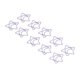 thumbnail image 3 of 100 clips de papel con forma de estrella de cinco puntas, color morado, resistentes, portátiles para clasificación de archivos de notas de oficina, 3 of 12