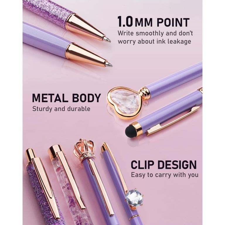 WEMATE Glitter Fancy Pens, 8-Count, 1.0mm photo 7