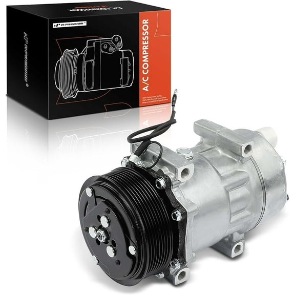 A-Premium Air Conditioner AC Compressor with Clutch Compatible with Ford F-650 F650 2004-2013/2015, F-750 F750 2004-2013/2015