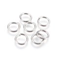 thumbnail image 1 of Tarnish Resistant 304 Stainless Steel Open Jump Rings Stainless Steel Color 11.5x1.6mm Inner Diameter: 8mm 500pcs/bag, 1 of 2
