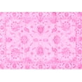 thumbnail image 1 of Ahgly Company Indoor Rectangle Oriental Pink Modern Area Rugs, 2' x 4', 1 of 4