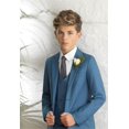 thumbnail image 5 of ETHAN 3 Piece Boys Suit for Wedding Slim Fit Suit for Kids Formal Tuxedo Evening Prom Party Set Dark Grey 5 Years, 5 of 7