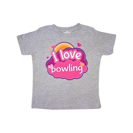 

Inktastic Bowler I Love Bowling Gift Toddler Toddler Girl T-Shirt