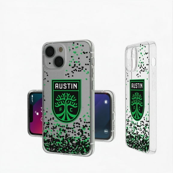 Austin FC iPhone Confetti Design Clear Case