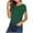 Green, variant on Women's Striped Crew Neck T-Shirt, Summer Short Sleeve For Women Casual Basic Tee, Women's Army Green, Sizes S-2XL