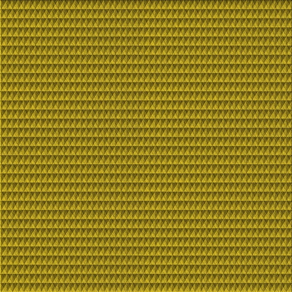 Ahgly Company Indoor Square Patterned Bee Yellow Area Rugs, 5' Square