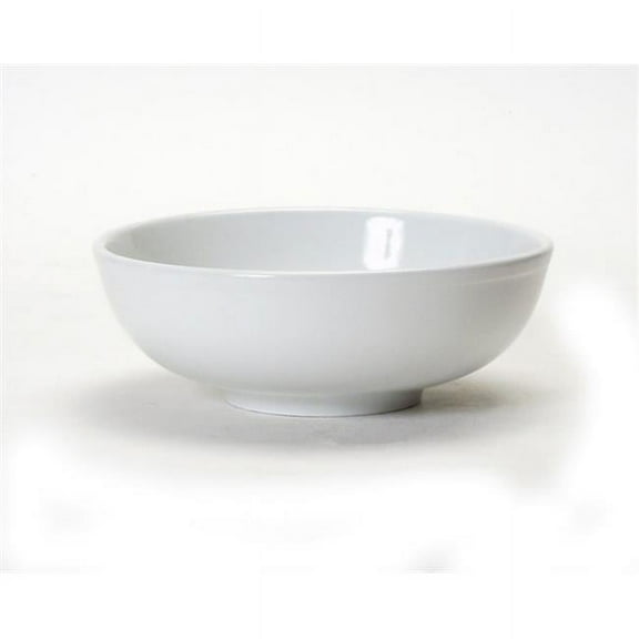 Tuxton China BPB-7003 Menudo-Salad Bowl 75.5 oz. - Porcelain White - 1 Dozen