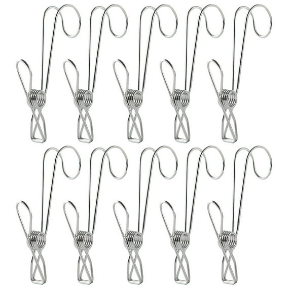 Raindrops 20 Pcs Hook Clip Large Paper Clips Poster Coat Hangers Cord