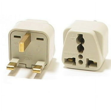 Universal Grounded Travel Plug Adapter For UK/England, Ireland, Iraq (Type G)