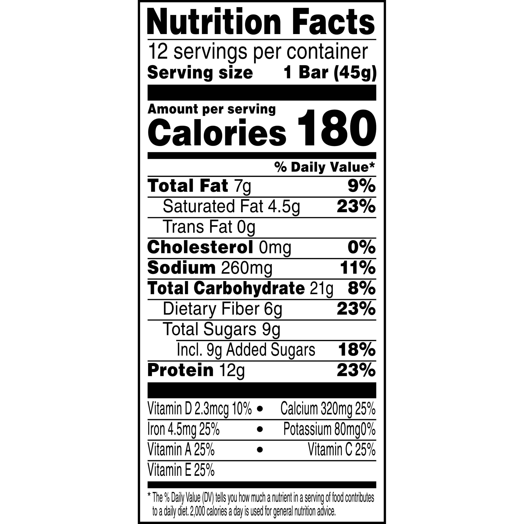 Special K Bar Chocolate Caramel Chewy Protein Meal Bars, 12g Protein Snacks, 19 oz, 12 Count