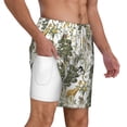 thumbnail image 2 of Balery Vintage Animals Palm Tree Mens Swim Trunks Swim Shorts for Men Quick Dry Inseam Beach Shorts with Compression Liner Pocket-3X-Large, 2 of 9