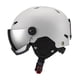 thumbnail image 5 of Snowboard Casco de la oreja a prueba de viento deportes de invierno al aire libre Casco de skateboard L gris claro, 5 of 8