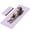 Light purple+Black, variant on Frach Wide Foldable Yoga Mat - Extra Large 75"x32" Quick-Fold & Versatile Use Non-Slip TPE for Workout & Home Gym (Green+Black)