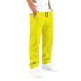 thumbnail image 4 of Tiijoy Boys Pants Casual Solid Elastic Waist Drawstring Straight Pants, Yellow, Size 5-16, 4 of 7