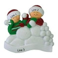 thumbnail image 4 of Personalized Snowball Fight Couple Christmas Ornament 2024 - Our First Christmas Together Ornament, 4 of 10
