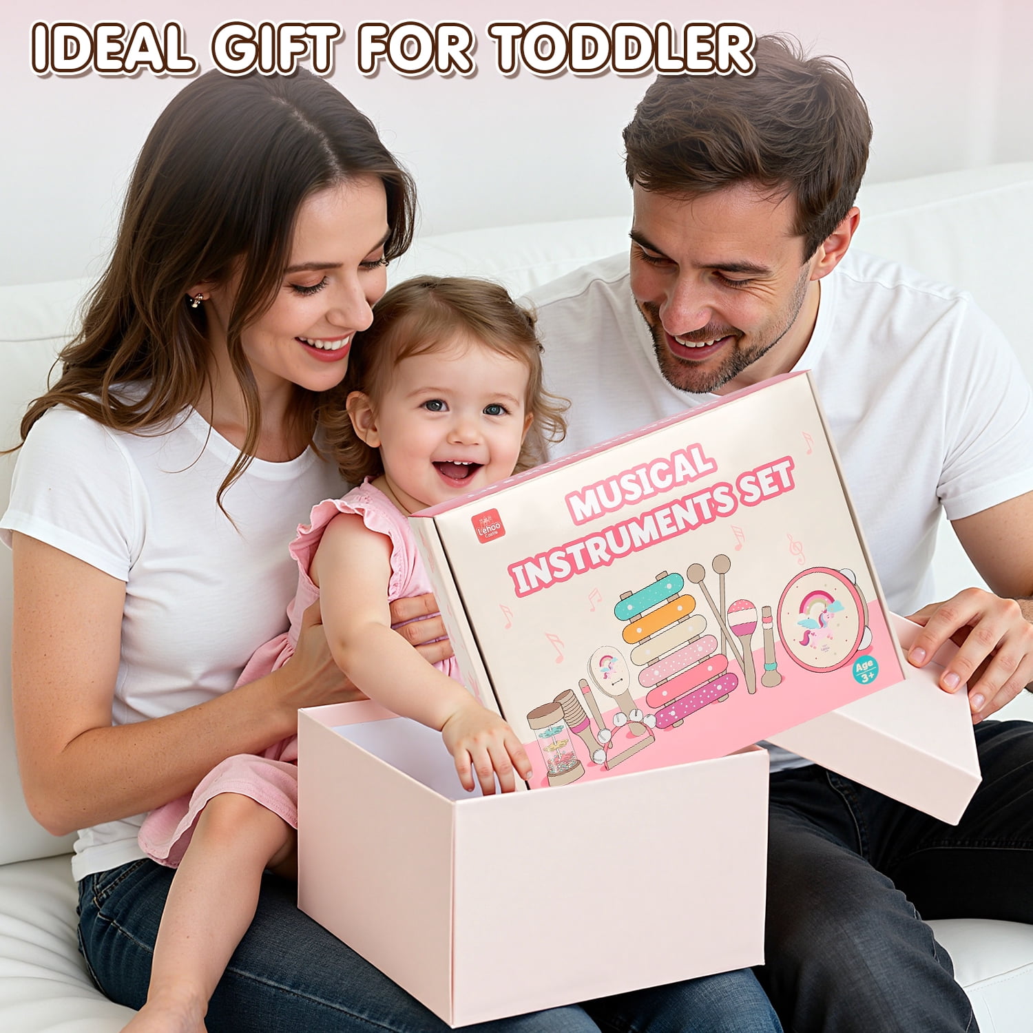 Montessori Toys for 1 Year Old, Musical Instruments for Kid, Unicorn Baby Music Toys Xylophone for 12-18 Mouth, Educational Learning Gifts for Toddlers 1 2 3 Year Old Preschool Girls with Storage Bag