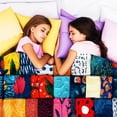 thumbnail image 4 of Flannel Fleece Throw Blanket, Soft Large Throw Blanket, Lightweight Cozy Plush Throw Blanket Fit Sofa Bed, 40"x50", Patchwork Floral Pattern, 4 of 8