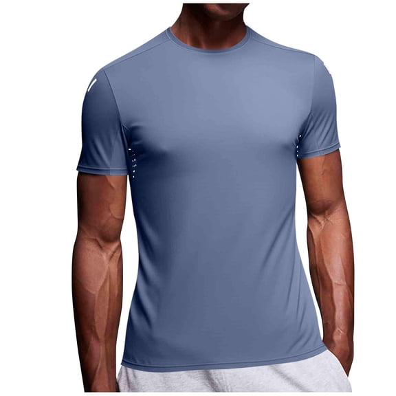 snilers Mens Quick Dry Workout Gym T Shirts Short Sleeve Active Moisture Wicking Performance Hiking Running Athletic Tee Tops M