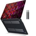 thumbnail image 3 of Hard Case Cover Compatible MacBook Air 13"( No Touch, 2017 - 2010) Cable Tie Model A1466/A1369, No USB-C Red series 0431, 3 of 5