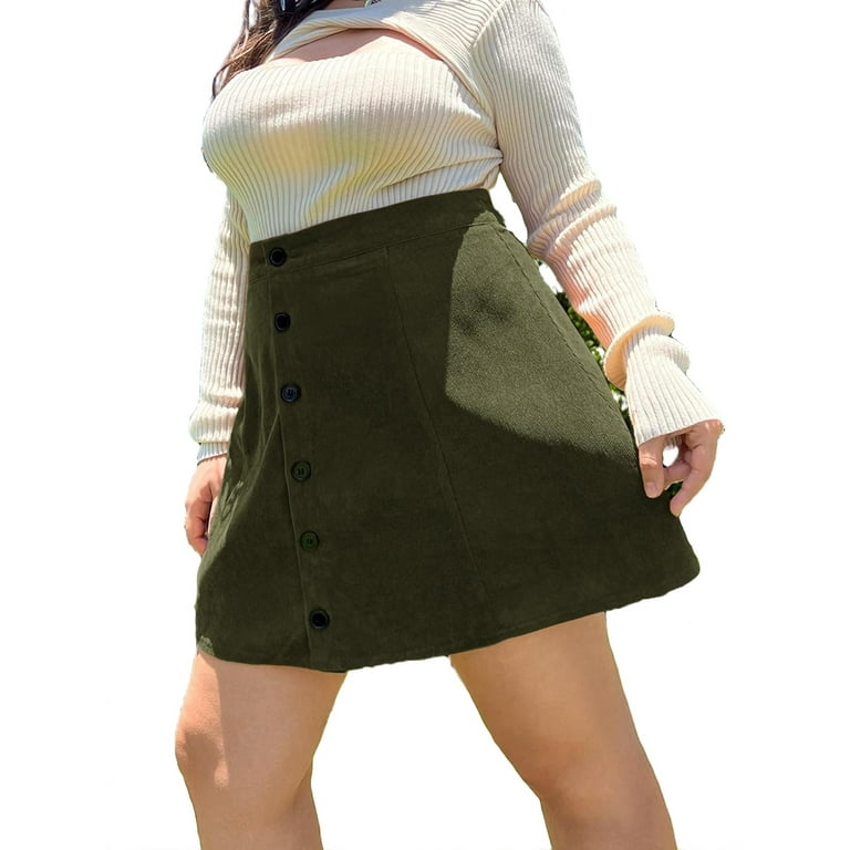 Women's corduroy skirt clearance 3xl