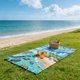 thumbnail image 4 of Toalla de playa con temática marina: estrellas de mar, conchas y tortuga marina. Toalla de microfibra absorbente de secado rápido para nadar, surfear y usar junto a la piscina., 4 of 6
