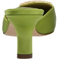 thumbnail image 3 of Sam Edelman Brit Sycamore Green Kitten Heel Slip On Pointed Toe Fashion Pumps (Sycamore Green, 8), 3 of 6