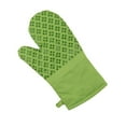 thumbnail image 2 of Sticky Toffee, 9 Piece Set, Silicone Printed Oven Mitt & Pot Holder, Cotton Terry Kitchen Dish Towel & Dishcloth, Green, 2 of 7
