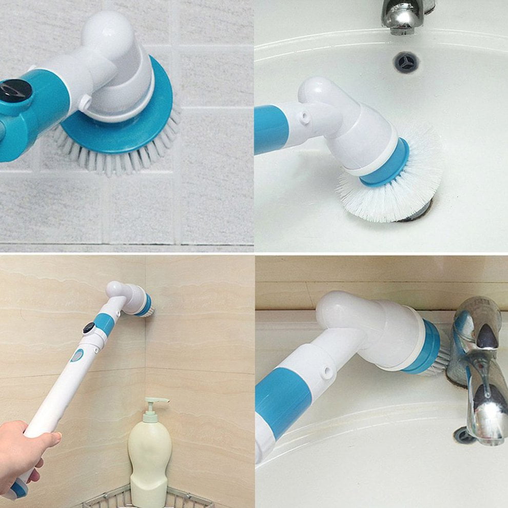 Turbo Scrub Electric Cleaning Brush Head Set 3 Heads For MultiPurpose