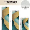 thumbnail image 4 of Teal and Gold Marble Fluid Art Pattern Kitchen Rugs Sets Of 3,Kitchen Runner Rugs Non Skid Washable,Decorative Kitchen Floor Mats for Kitchen,Sink,Laundry,17"x30"+ 17"x47" + 17"x59", 4 of 6