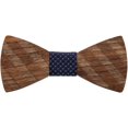 thumbnail image 4 of Pajarita clásica de madera hecha a mano para hombre, gemelos de bolsillo con ramillete y caja de regalo a juego, juego de pajarita de madera ajustable para boda y graduación, 4 of 4