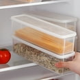 thumbnail image 4 of Contenedor de Almacenamiento de Pasta, Rectángulo de Contenedor de Espagueti Versátil pp para refrigerador, 4 of 7
