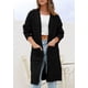 thumbnail image 3 of Suéter Cardigan PRETTYGARDEN Otoño para Mujer Negro Talla XL, 3 of 8