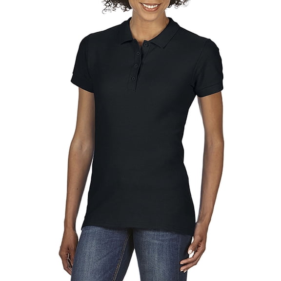 Gildan Softstyle Womens Short Sleeve Double Pique Polo Shirt