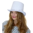 thumbnail image 3 of Divertido disfraz de fieltro blanco con sombrero de fiesta para adulto, 3 of 7