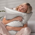 thumbnail image 3 of 100% Mulberry Silk Pillowcase for Hair and Skin by Noble Linens, Silver, 3 of 11