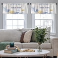 thumbnail image 5 of LALILO Kitchen Curtain Valance Ethnic Arrow With Floral Rod Pocket Window Curtain 52"x 18" Set of 2, 5 of 7