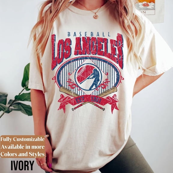 Vintage Los Angeles Baseball Unisex T-Shirt, Los Angeles Baseball shirt Fan Gift