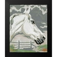 thumbnail image 2 of Stellar Design Studio 12x14 Black Modern Framed Museum Art Print Titled - Painted Horse 1, 2 of 5