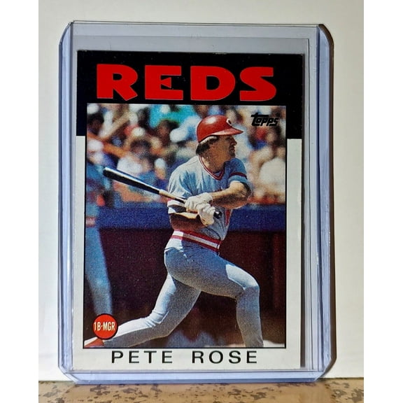 Pete Rose 1986 Topps MLB #1 Baseball Card Philadelphia Phillies