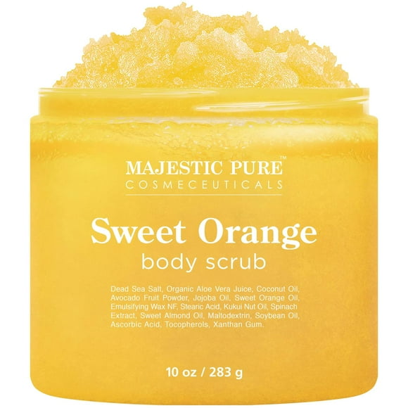Exfoliante Corporal Majestic Pure Naranja Dulce que Exfolia, Hidrata y Nutre Piel
