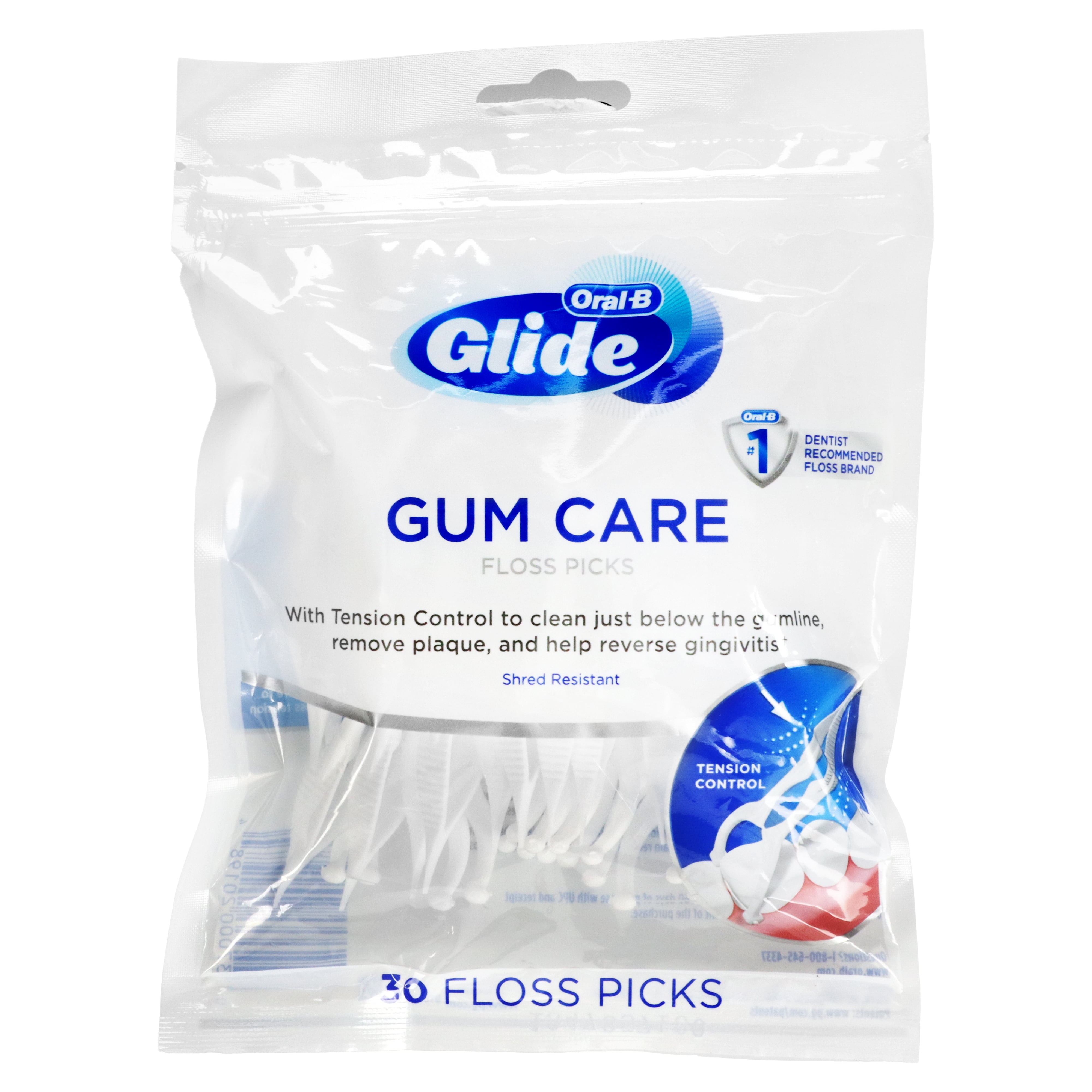 OralB, Glide, Gum Care, Floss Picks, 30 Floss Picks