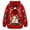 Pouch Hoodie-Red, variant on VOUZZA Unisex Christmas Pet Pouch Hoodie, Holiday Elf and Snowflakes Long Sleeve Sweatshirt Pullover with Round Front Puppy Pocket for Small Dogs and Cats