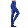 thumbnail image 4 of Mallas de ballet y gimnasia para mujer, elásticas, de cintura alta, con brillo metálico, para pilates, yoga y fitness, 4 of 5