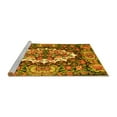 thumbnail image 2 of Ahgly Company Machine Washable Indoor Square Persian Yellow Traditional Area Rugs, 4' Square, 2 of 4