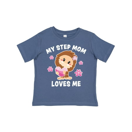 

Inktastic My Step Mom Loves Me with Bigfoot Gift Toddler Toddler Girl T-Shirt